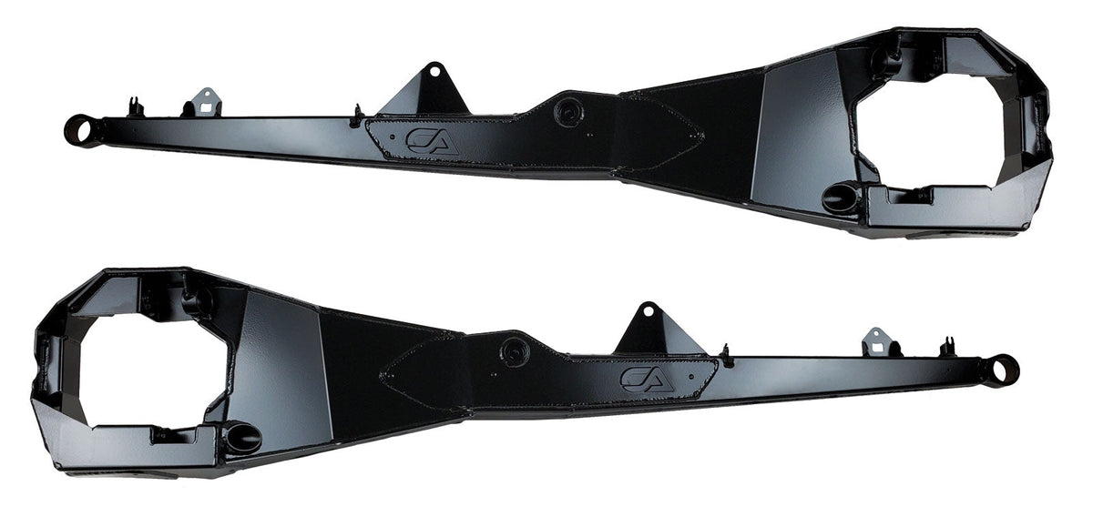 We have overhauled and reinforced our previous generation of Boxed Trailing Arms to meet the demands of the ever-evolving UTV world. Adding further gusseting at high impact areas and increased overall structure to prevent failure. Whether you are a weekend warrior or a professional racer, we encourage you to equip your machine with the very best and leave the worrying at home while you focus on hitting the trails.