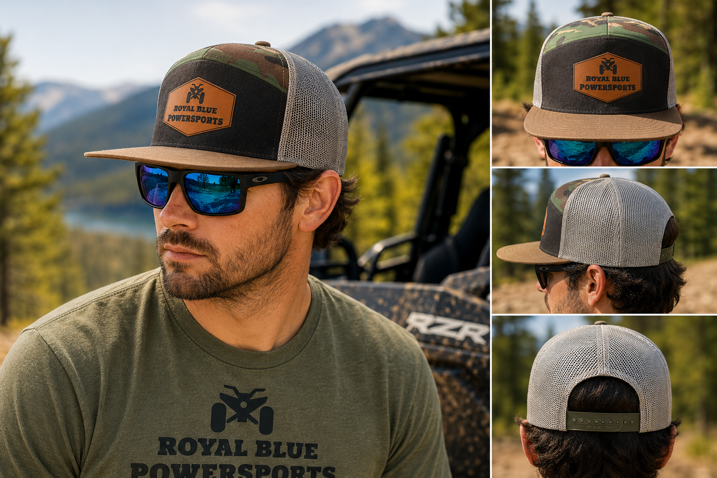 Royal Blue PowerSports Premium Richardson Trucker Hat