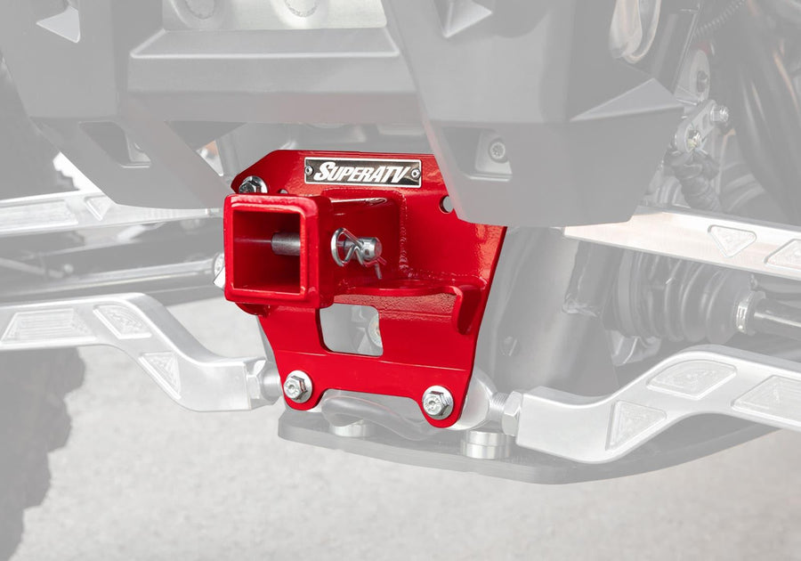 Polaris RZR XP Turbo S Rear Receiver Hitch - Red
