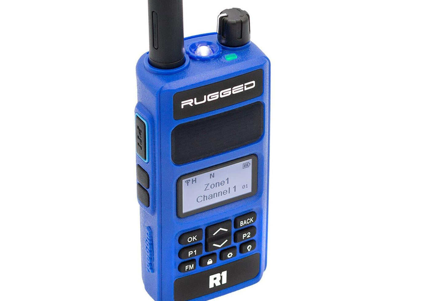 Rugged Radios Rugged R1—Business Band Two-Way Handheld Radio—Digital and Analog