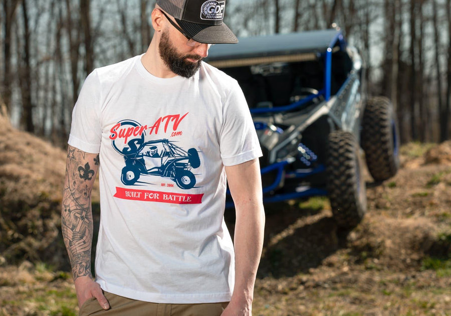 SuperATV Red; White; and Blue Unisex T-Shirt