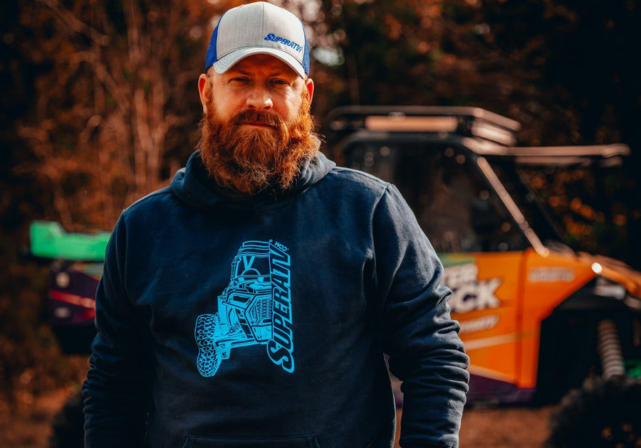 SuperATV Navy UTV Front End Hoodie