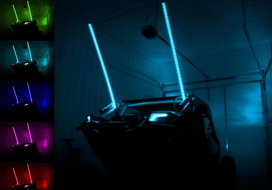 RGB LED Whip Lights